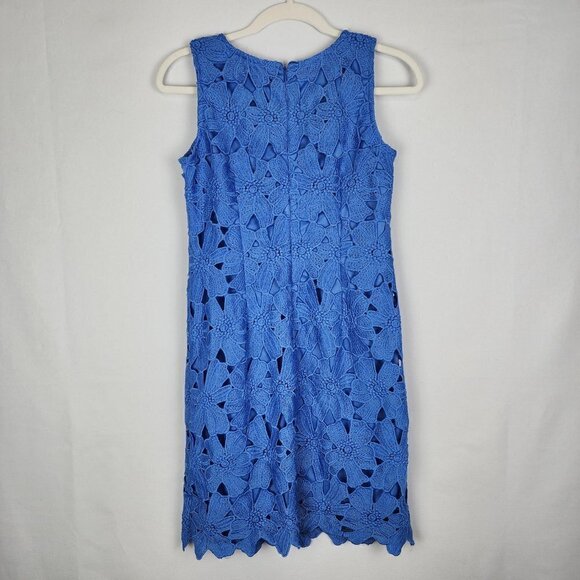 Ann Taylor Crochet Flower Mini Dress 4P - Picture 2 of 3